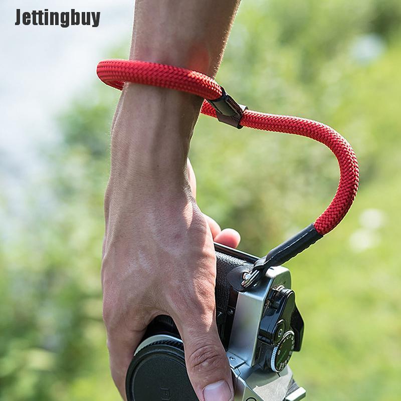 Jettingbuy Dây Đeo Máy Ảnh Dây Đeo Cổ Tay Máy Ảnh Kỹ Thuật Số Bằng Nylon Thủ Công Dây Đeo Tay Paracord