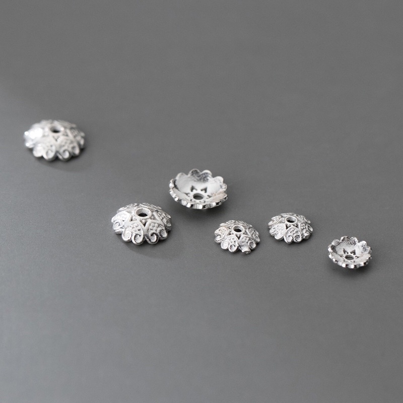 [S925] Charm bạc ốp hoa - MH023