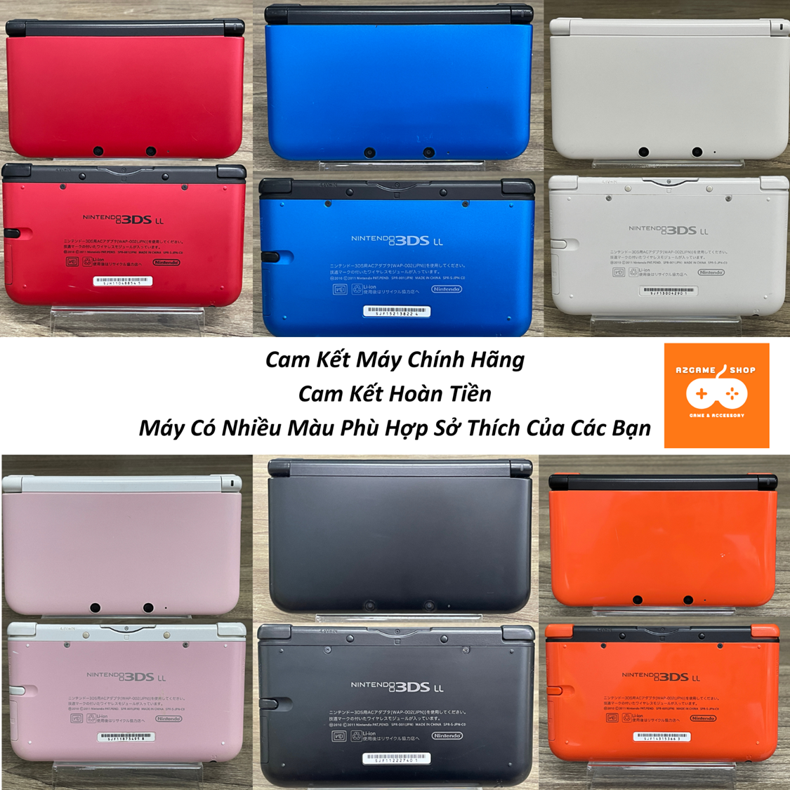 Máy Chơi Game Nintendo 3DS LL (Kho Game 5000+) Đầy Đủ Phụ Kiện
