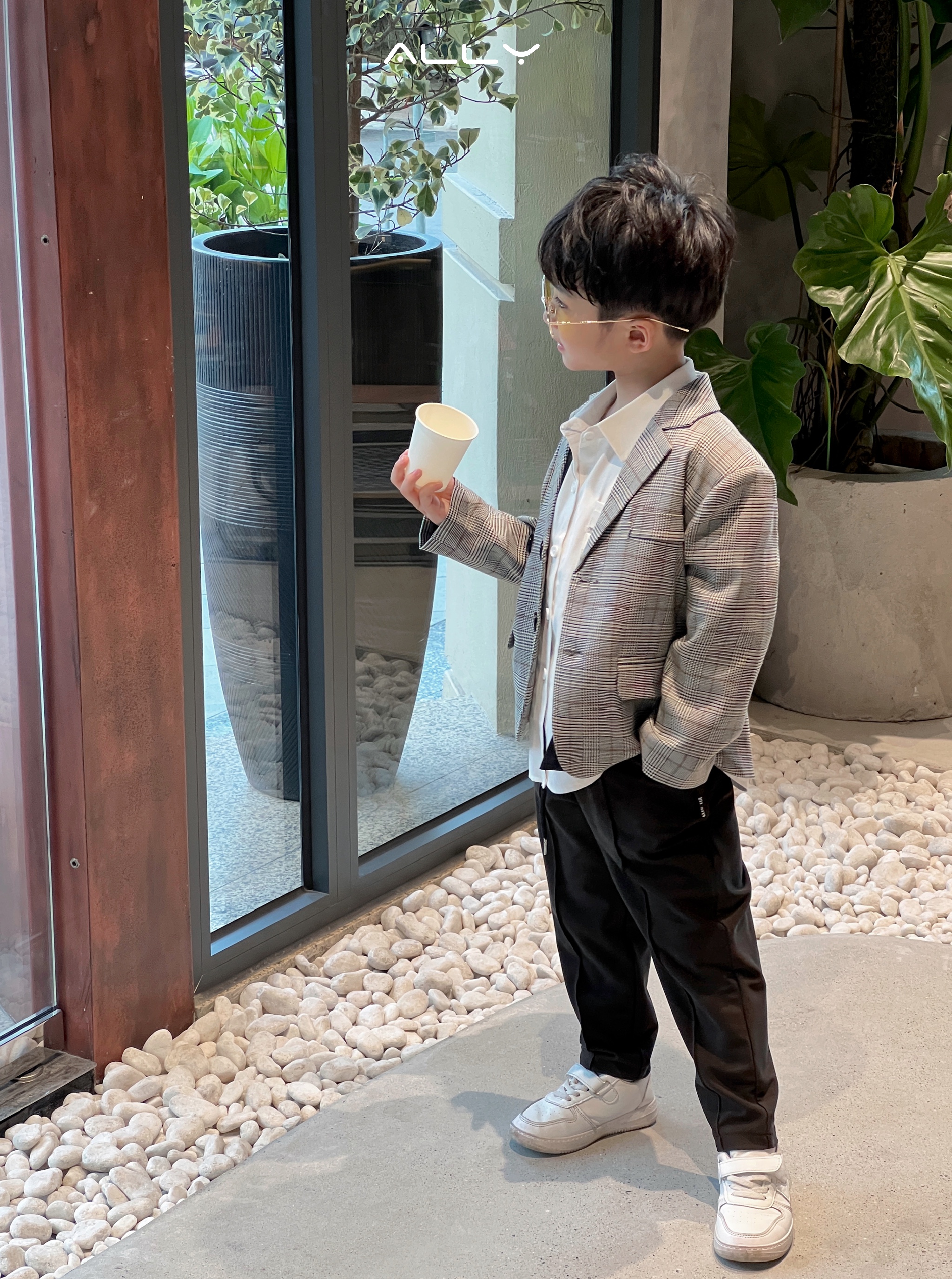 Áo vest kẻ K720