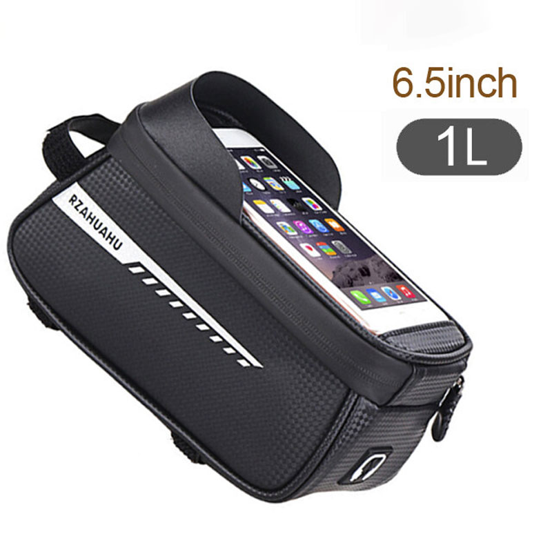 ⚡Miễn Phí Vận Chuyển⚡ 1L lớn capactity Túi xe đạp khung khung trên trước túi đi xe đạp vỏ bọc chống thấm nước 6.5 inch xe đạp màn hình cảm ứng Túi Điện thoại Phụ kiện túi