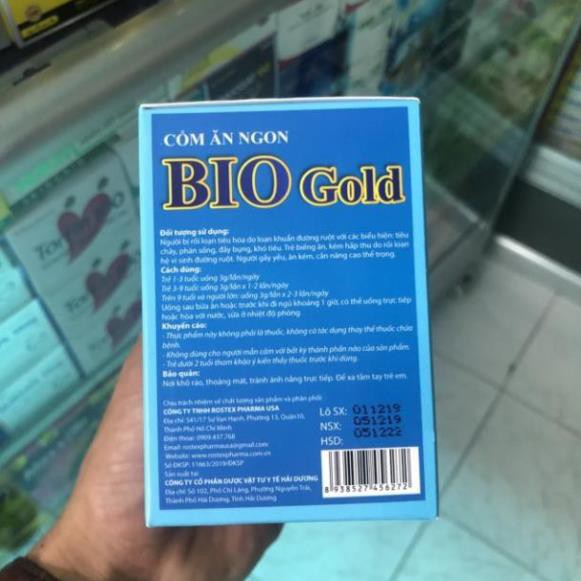 Cốm ăn ngon Bio Gold Tiêu hoá tốt, ăn ngon miệng