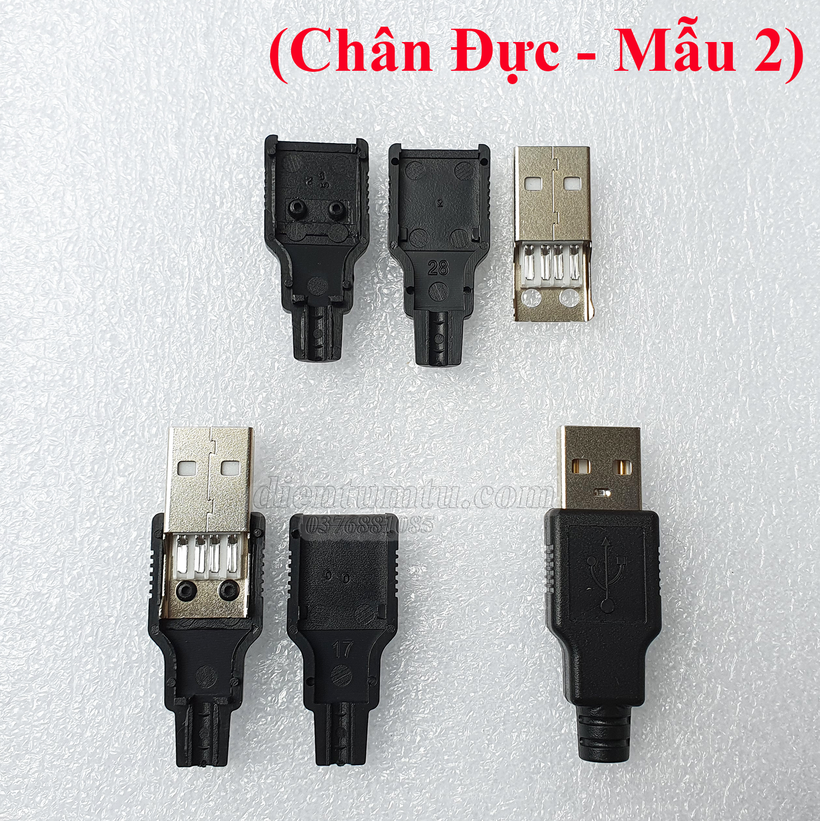 Combo 5 cái - Đế ra chân cổng USB Đực - Cái (USB DIP)