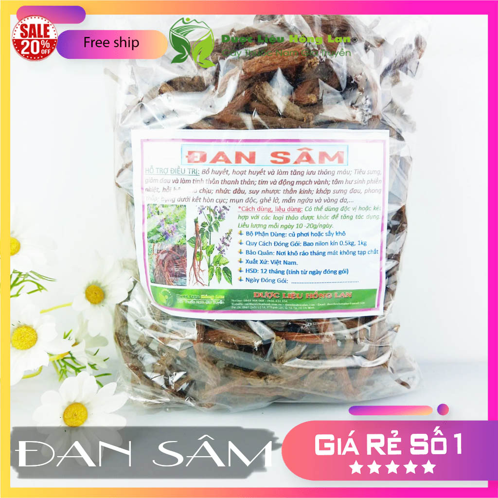 [FreeshipMAX] ✅[THƯỢNG HẠNG] 100g Đan Sâm đẹp loại 1 - (Hàng chính hãng)
