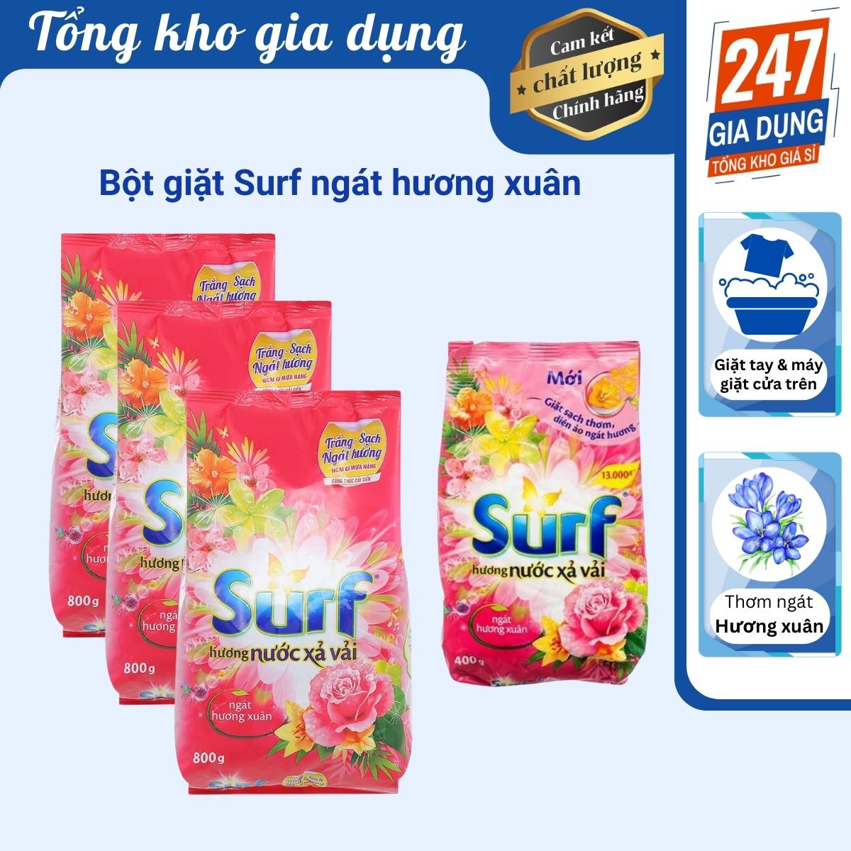 Bột giặt Surf ngát hương xuân 380g, 800g