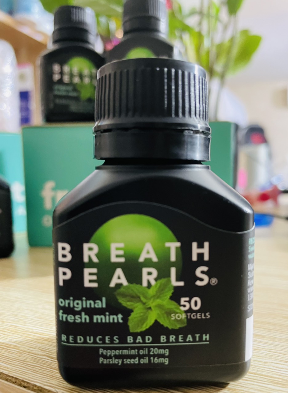 [HÀNG ÚC] Viên uống thơm miệng Breath pearls 50 viên