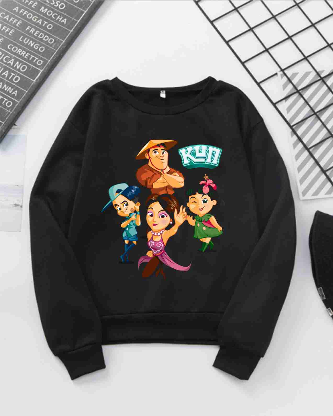 áo kun trẻ em- áo hoodie kun- áo gia đình kun- áo thu đông trẻ em