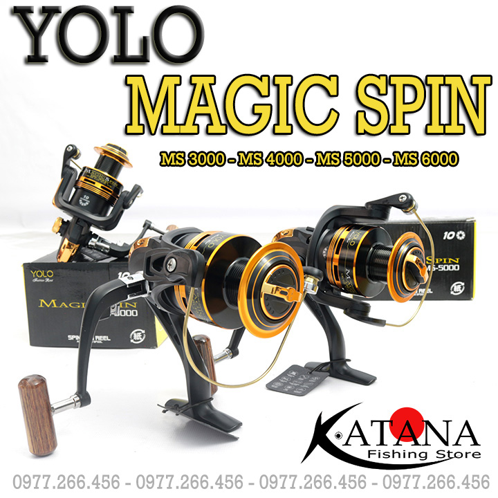 Máy câu cá yolo magic spin - ms 3000 - ms 4000 - ms 5000 - ms 6000