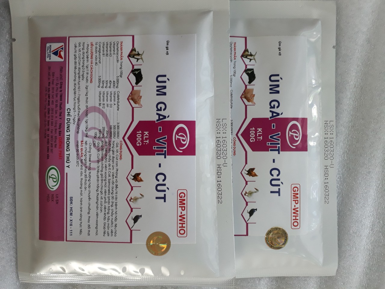 Úm gà vịt cút 100g