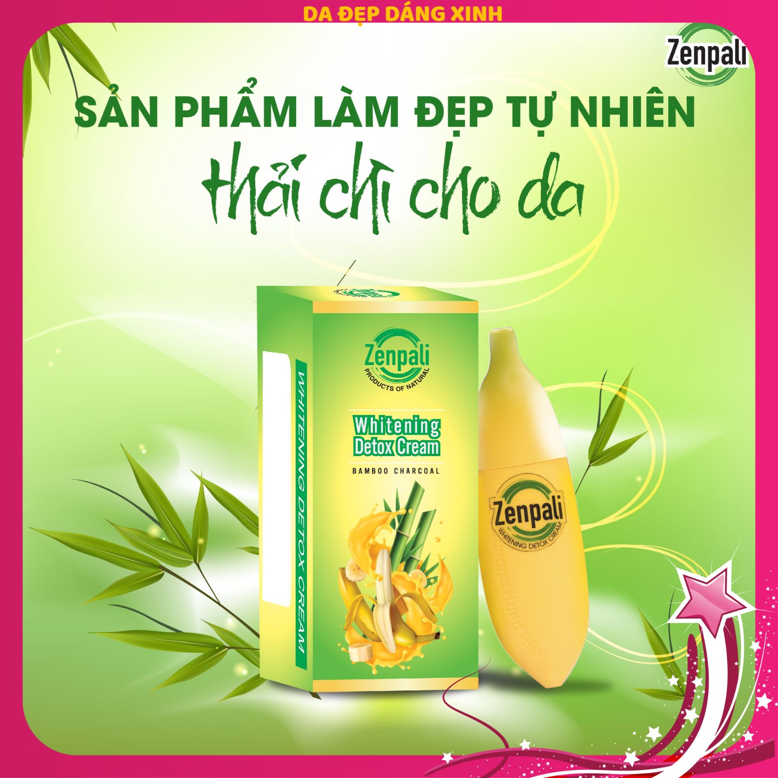 Chuối- Cấy trắng Detox Zenpali Thải Chì Thải Độc