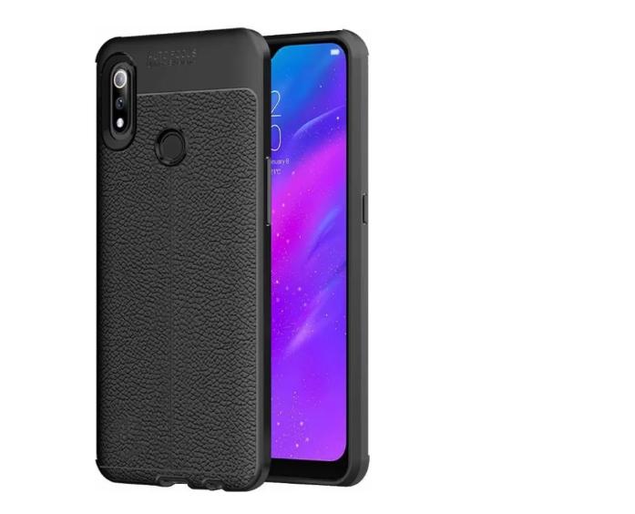Ốp lung silicon dẻo vân da cho Realme 3 pro