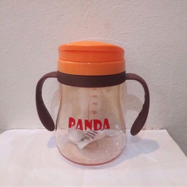 [Siêu Rẻ] Bình Uống Nước Ống Hút Panda 330ml Cho Bé Siêu Đẹp