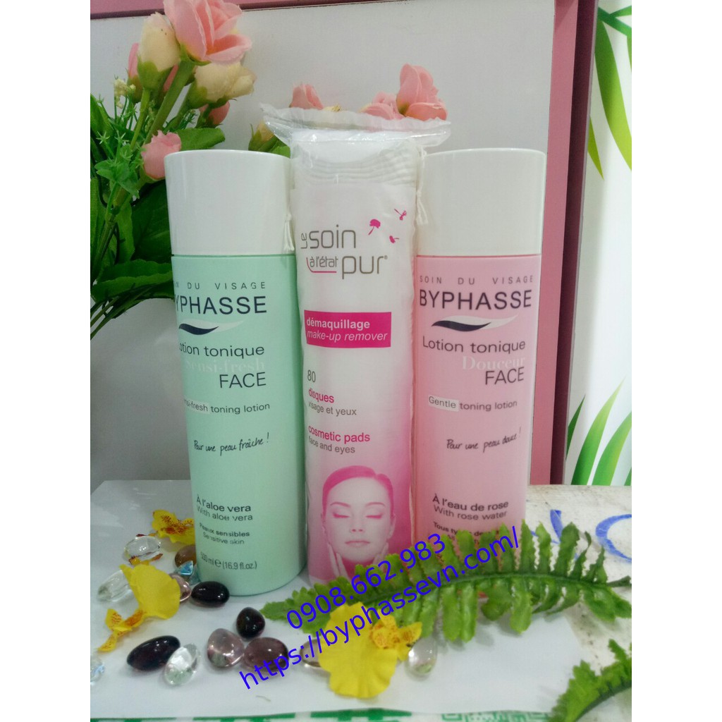 Nước Hoa Hồng Soin Du Visage Byphasse - 500ml (SENSI-FRESH TONING LOTION WITH ALOE VERA SENSITIVE SKIN)