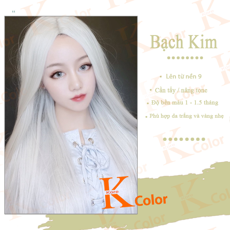 Thuốc nhuộm tóc Bạch Kim Kcolor