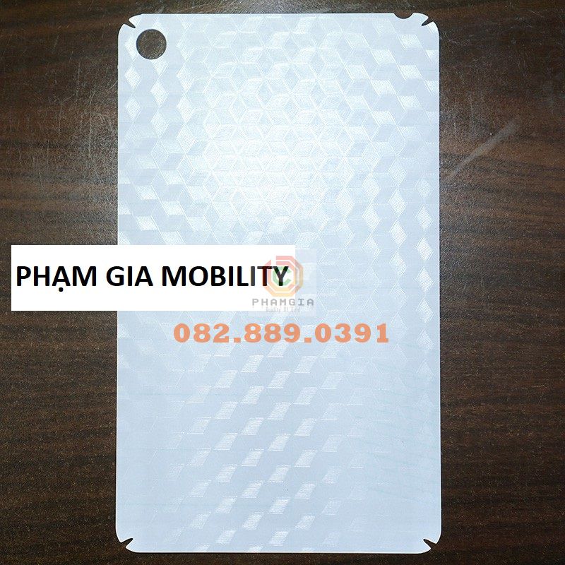 Miếng dán mặt lưng skin carbon Xiaomi Mi Pad 4/ Pad 4 Plus