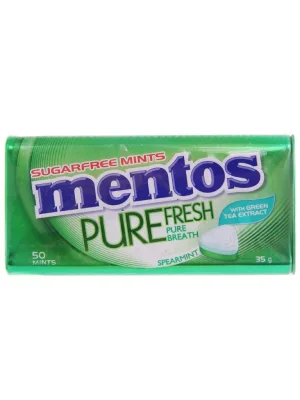 [HCM]2 hộp Kẹo ngậm spearmint Mentos Pure Fresh với hộp 35g