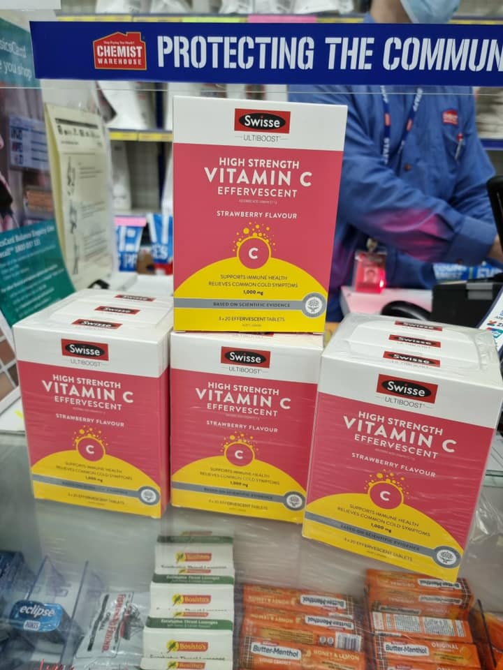 Viên sủi Vitamin C 1000 Swisse Úc