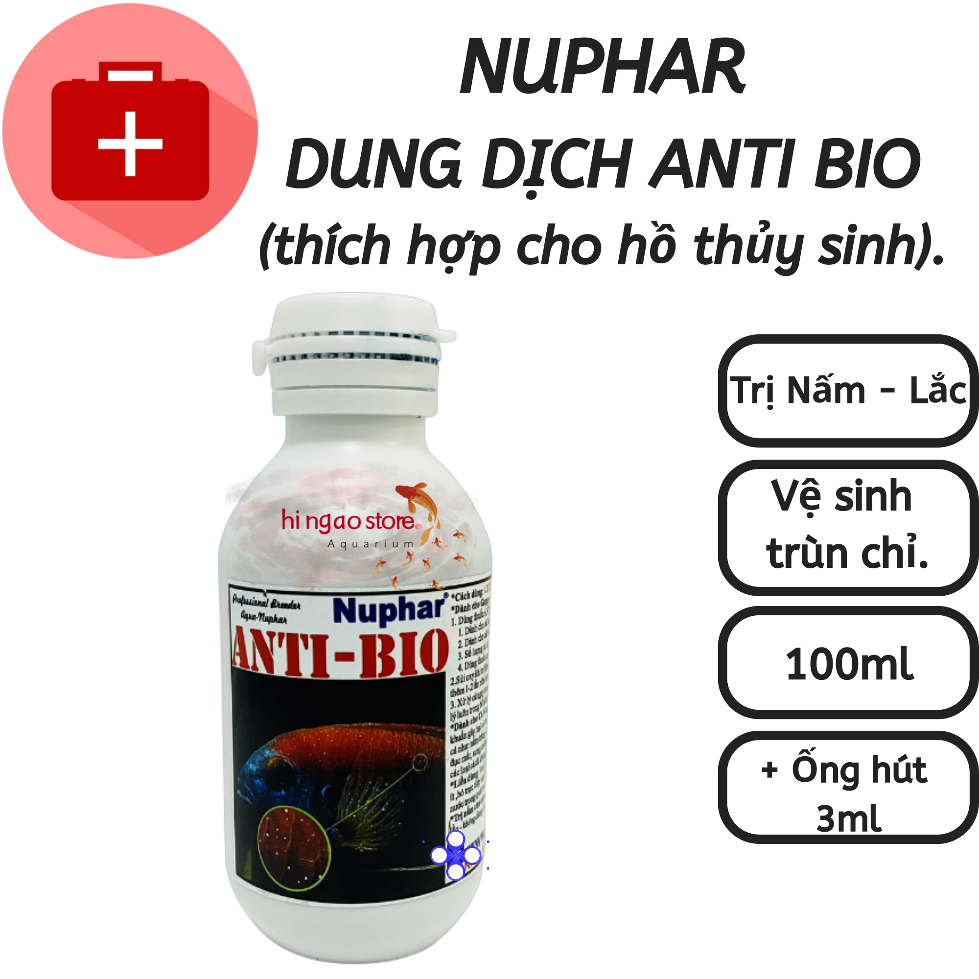 Anti bio catwalk solution for fish to treat spot-Nuphar products for healthy fish | Hingaostore.