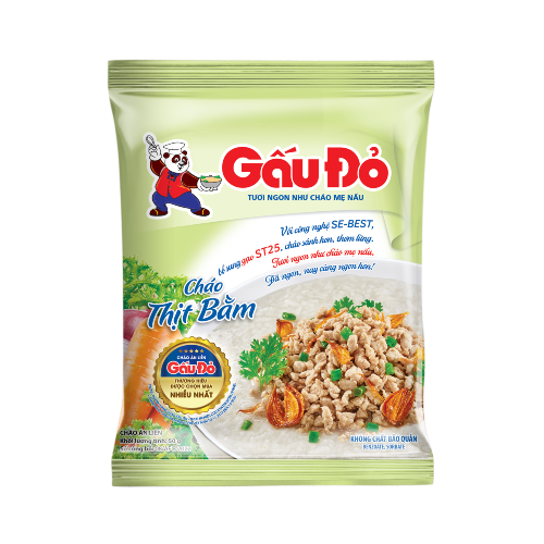 Cháo thịt bằm Gấu Đỏ gói 50g