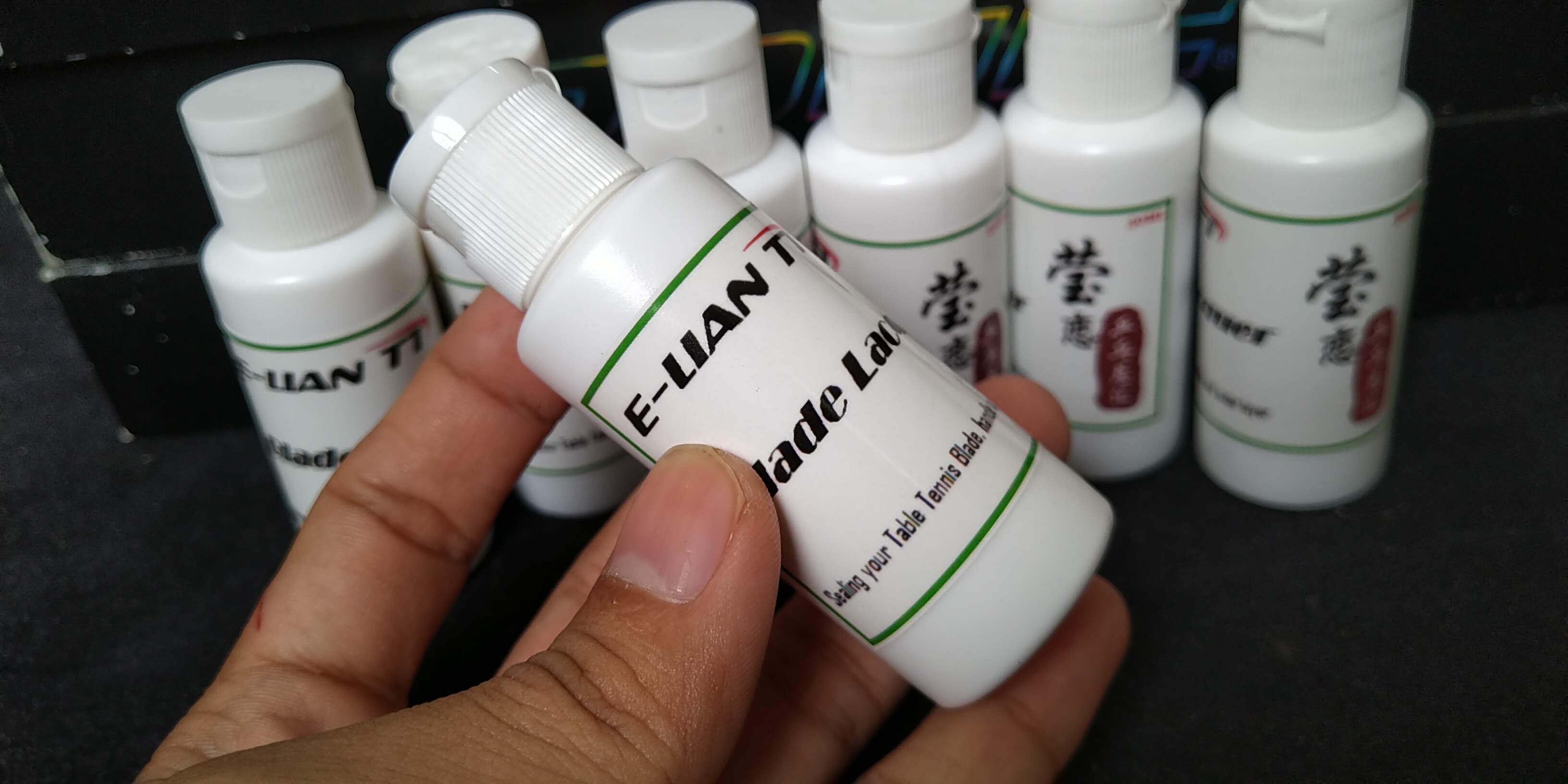Keo chống tước gỗ, bảo vệ cốt vợt bóng bàn E-lian (Chống tước gỗ khi bóc mặt và vào keo cán chống bẩn)