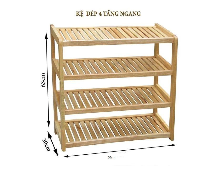 Kệ giày dép 4 tầng ngang 60cm