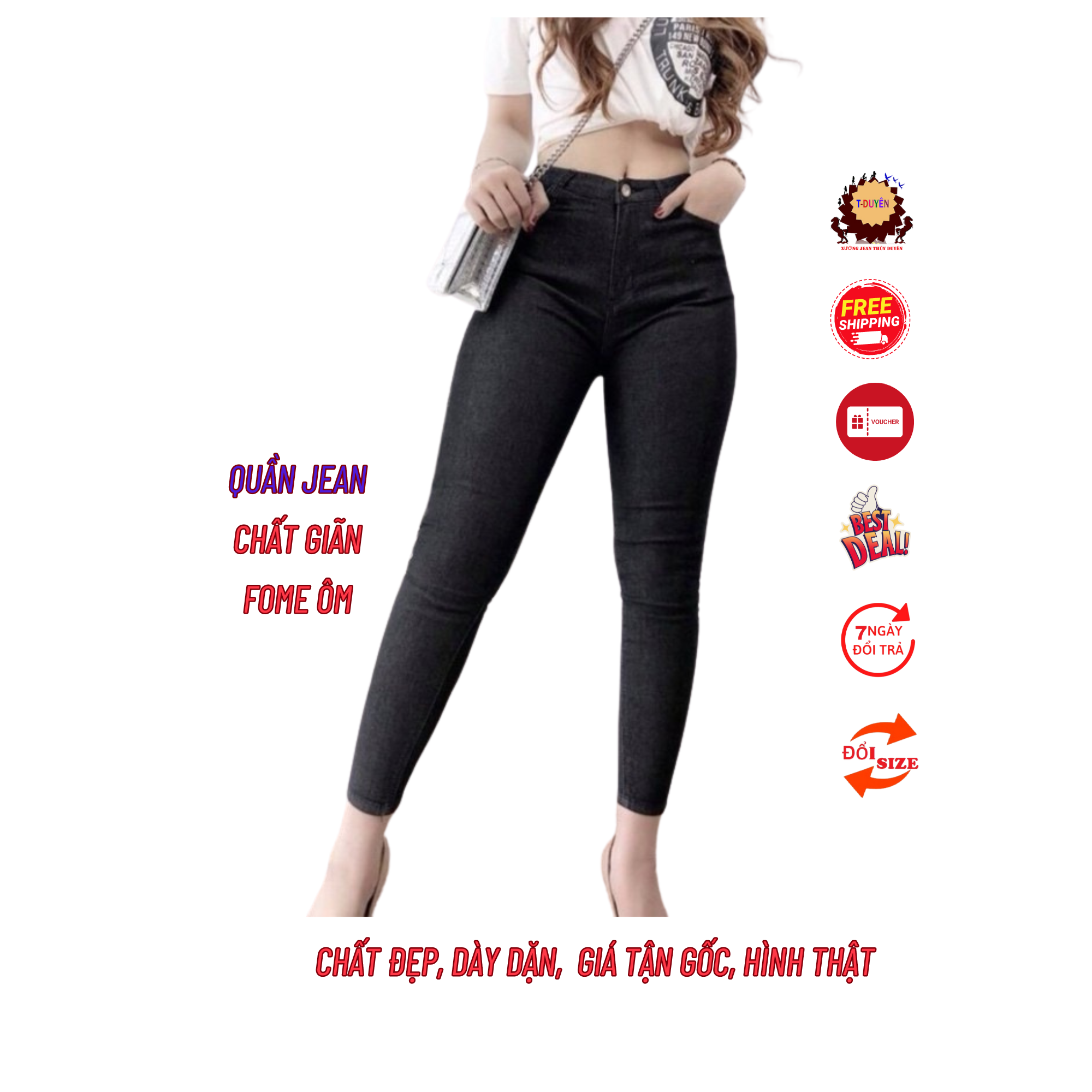 QUẦN JEAN NỮ LƯNG CAO TÔN GIÁNG SIÊU ĐẸP 03 ( CÓ SIZE ĐẠI )