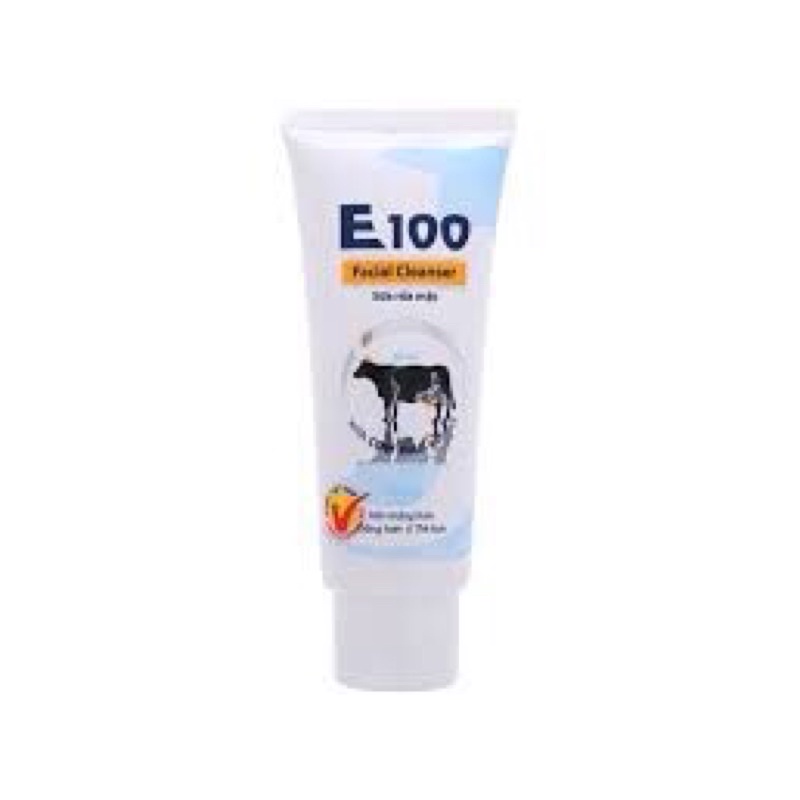 Sữa rửa mặt E100 bò 50g 100g dưỡng trắng mềm mịn da