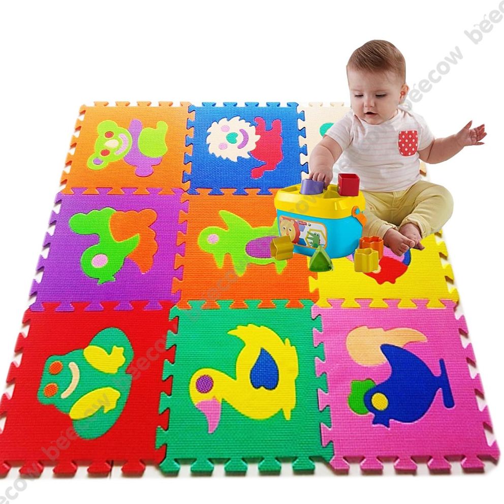Bộ 10 Miếng Thảm Xốp Ghép Hình Cho Bé