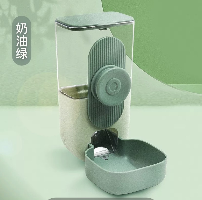 Bình đựng thức ăn nước uống tự động gắn chuồng cho thú cưng - khay thức ăn tự động treo chuồng