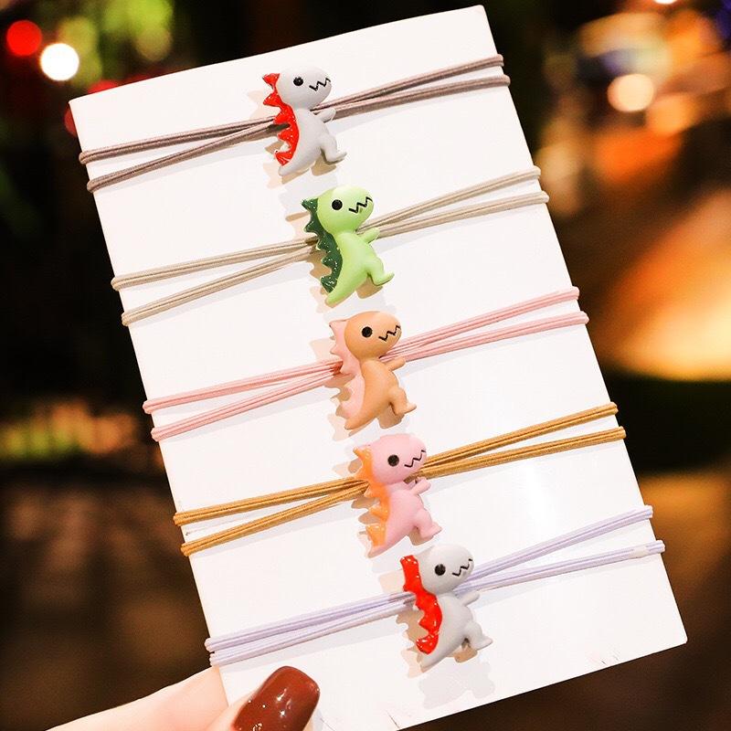 Dây thun buộc tóc hình khủng long siêu cute, đáng yêu