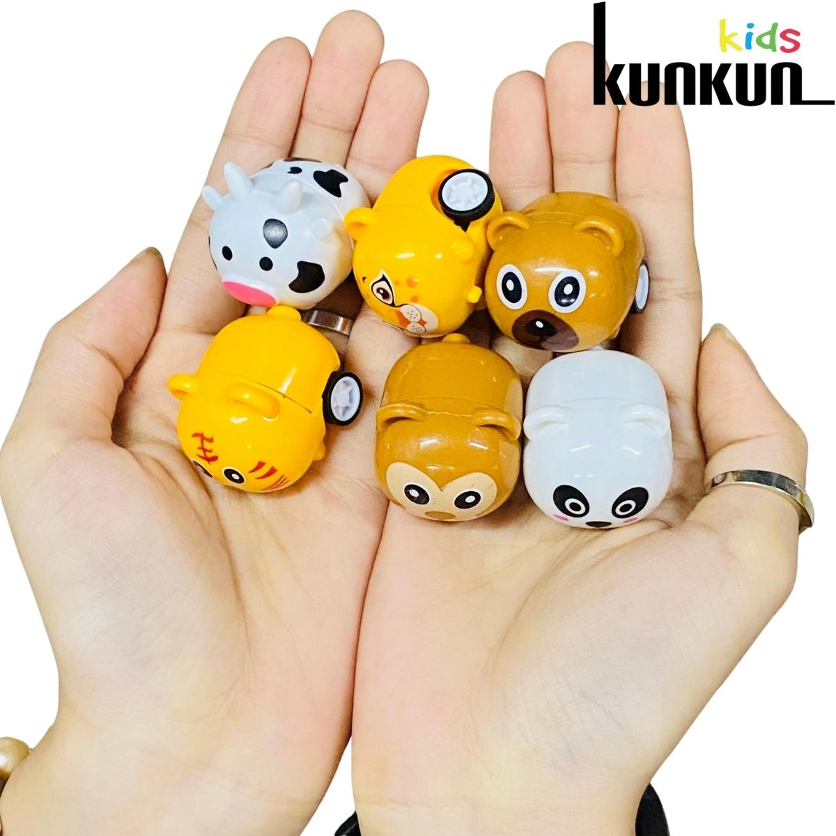Đồ chơi mini cho bé hình động vật, oto, máy bay và siêu nhân Kunkun Kid
