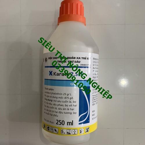 Trừ sâu bọ trĩ - bọ xít hại điều - sâu ăn lá hại đậu tương - sâu phao - Karate 2.5EC chai 250ml