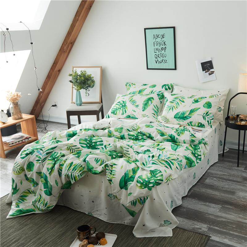 Trong Phong Cách Bắc Âu 100% Cotton Bộ Bốn Chiếc 100% Cotton Giản Lược Nổi Danh Trên Mạng 1.8/2.0m M Vỏ Chăn Ga Trải Giường Trên Giường Cung Cấp