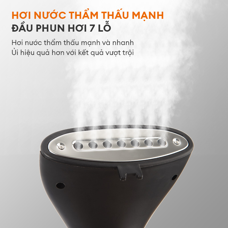 Bàn ủi hơi nước dạng đứng 2in1 GGS-M05A KA / GS2000M-PK01A công suất 1800W thương hiệu GAABOR - Hàng chính hãng