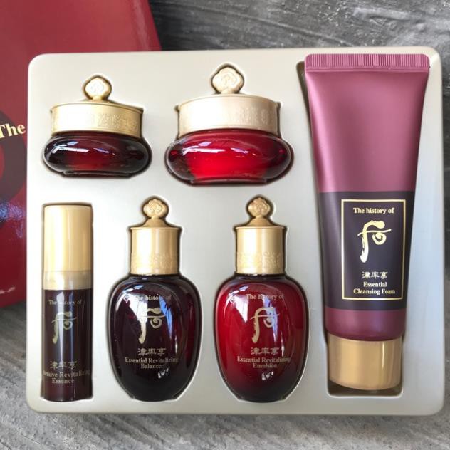 Bộ dưỡng whoo đỏ Ja Saseng Essence 6 sản phẩm