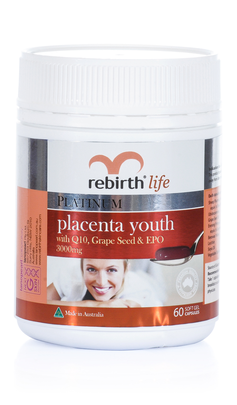 HCMChính Hãng Viên nhau thai cừu Rebirth Placenta 60v Premium Placenta