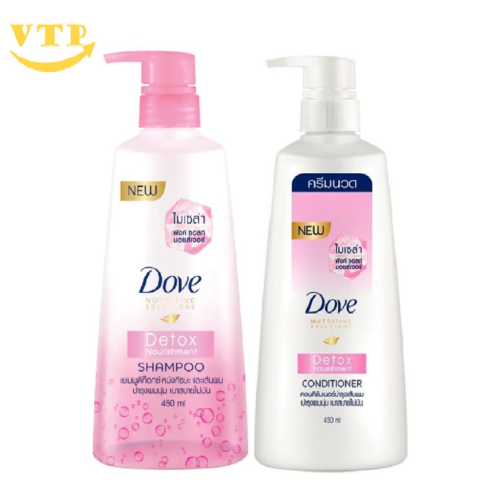 Combo 2 Chai Dầu Gội Xả Dove 450ml Thái Lan