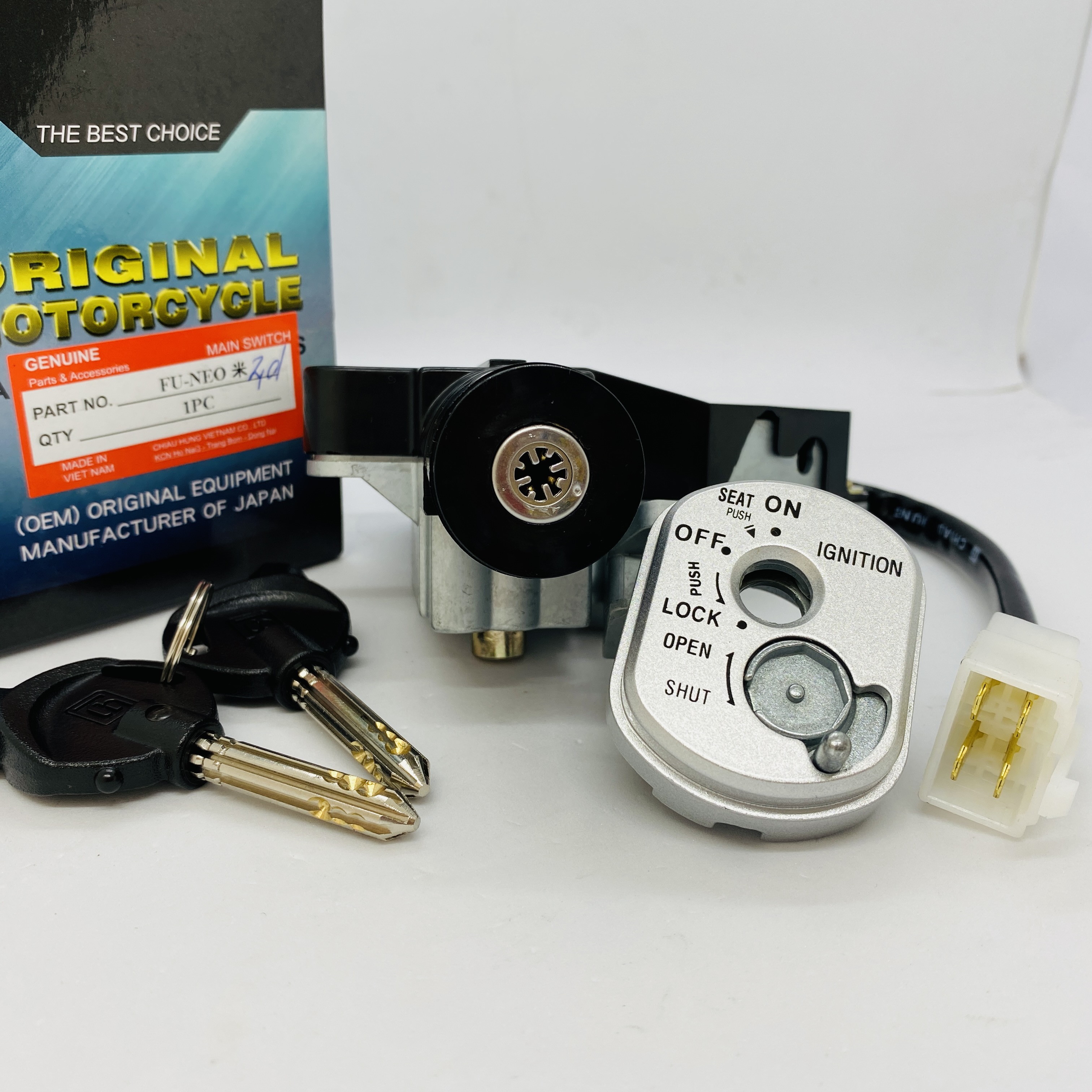 Ổ Khóa Từ 8 Cạnh Honda Future 125 Fi (4 Dây)
