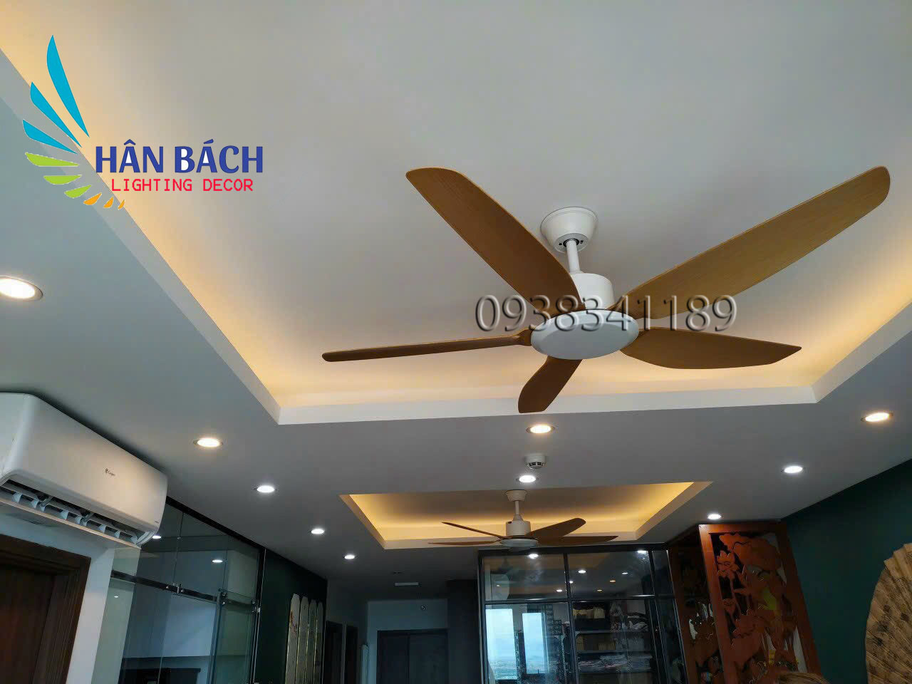 Quạt trần phòng khách phòng bếp phòng ngủ