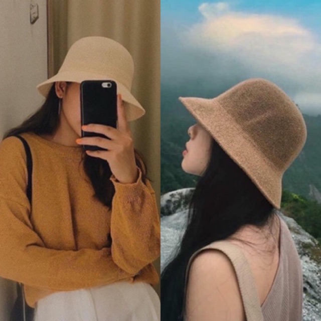 Mũ Cói Hàn Quốc Xinh Xắnn