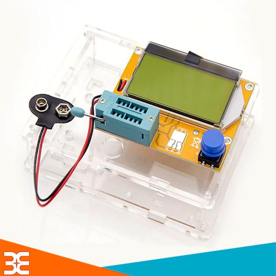 Mạch Test Linh Kiện Điện Tử LCR T4 + Vỏ Mica (Không Bao Gồm Pin)