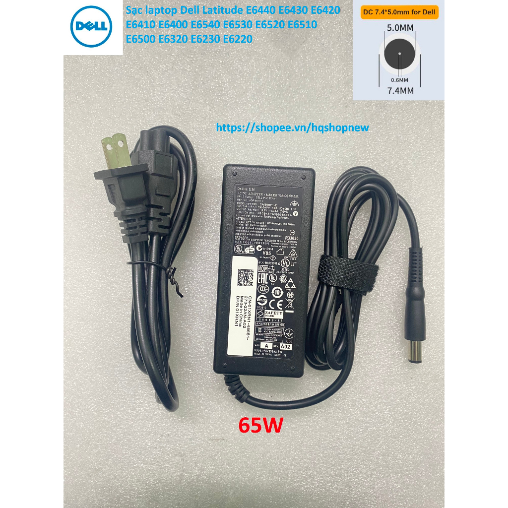 ️[Sạc zin] Sạc laptop Dell Latitude E6440 E6430 E6420 E6410 E6400 E6540 E6530 E6520 E6510 E6500 E6320 E6230 E6220