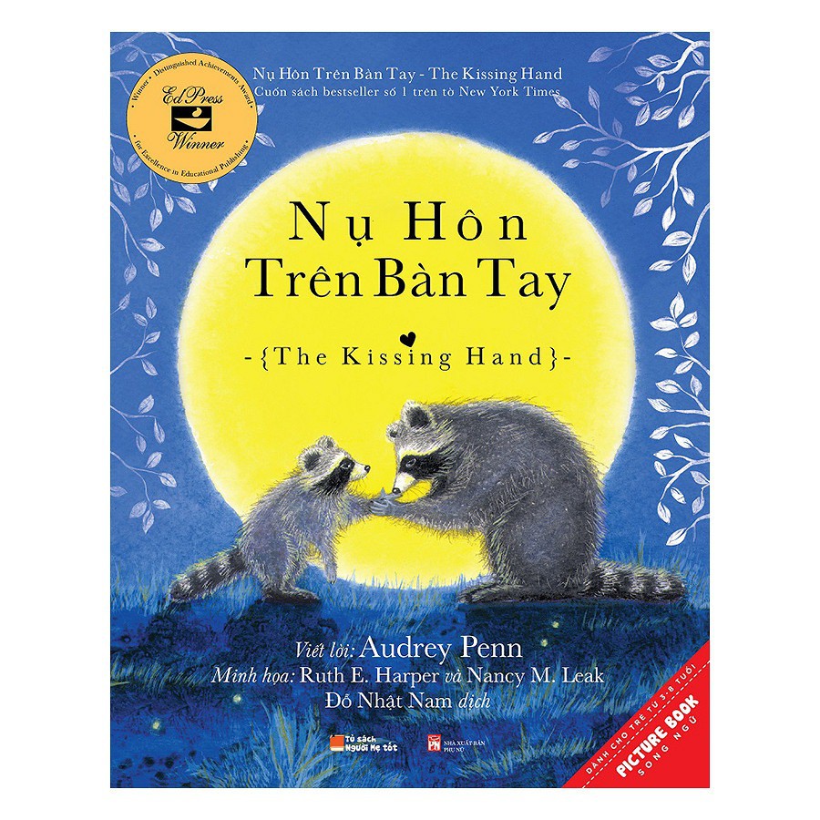 Sách - nụ hôn trên bàn tay - the kissing hand