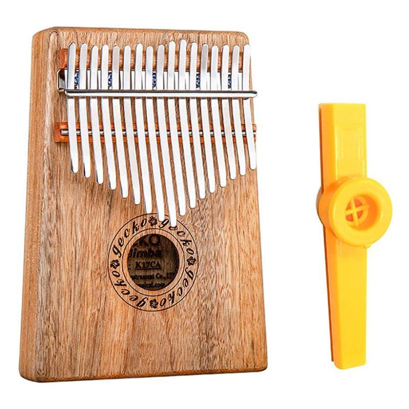 Đàn Kalimba Gecko 17 Phím K17CA Gỗ Long Não Kèm Kèn Kazoo DreamMaker - HÀNG CÓ SẴN