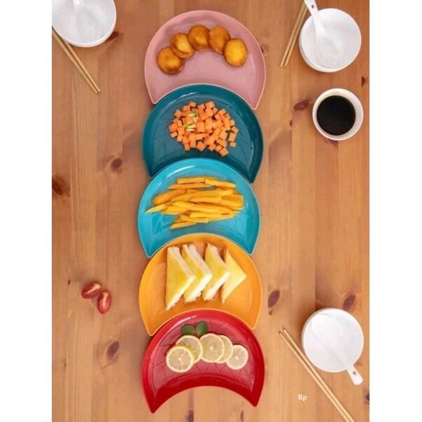 Set 5 Đĩa mặt trăng size Lớn hoạ tiết đẹp