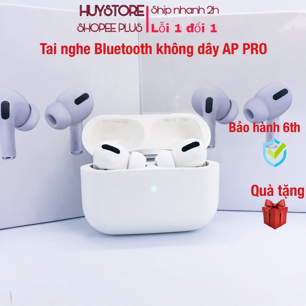 Tai nghe bluetooth không dây IPod Pro nhét tai pin siêu trâu bản cao cấp đổi tên, định vị, cảm biến