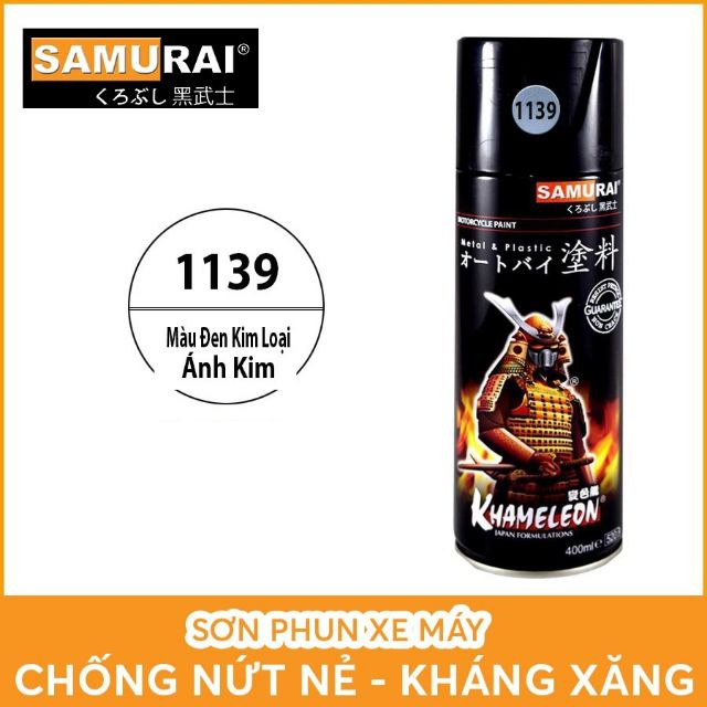 SƠN SAMURAI MÀU ĐEN KIM LOẠI - ÁNH KIM 1139