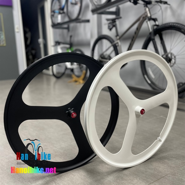 Vành xe đạp Fixed Gear 3 đao trước Noname không gân
