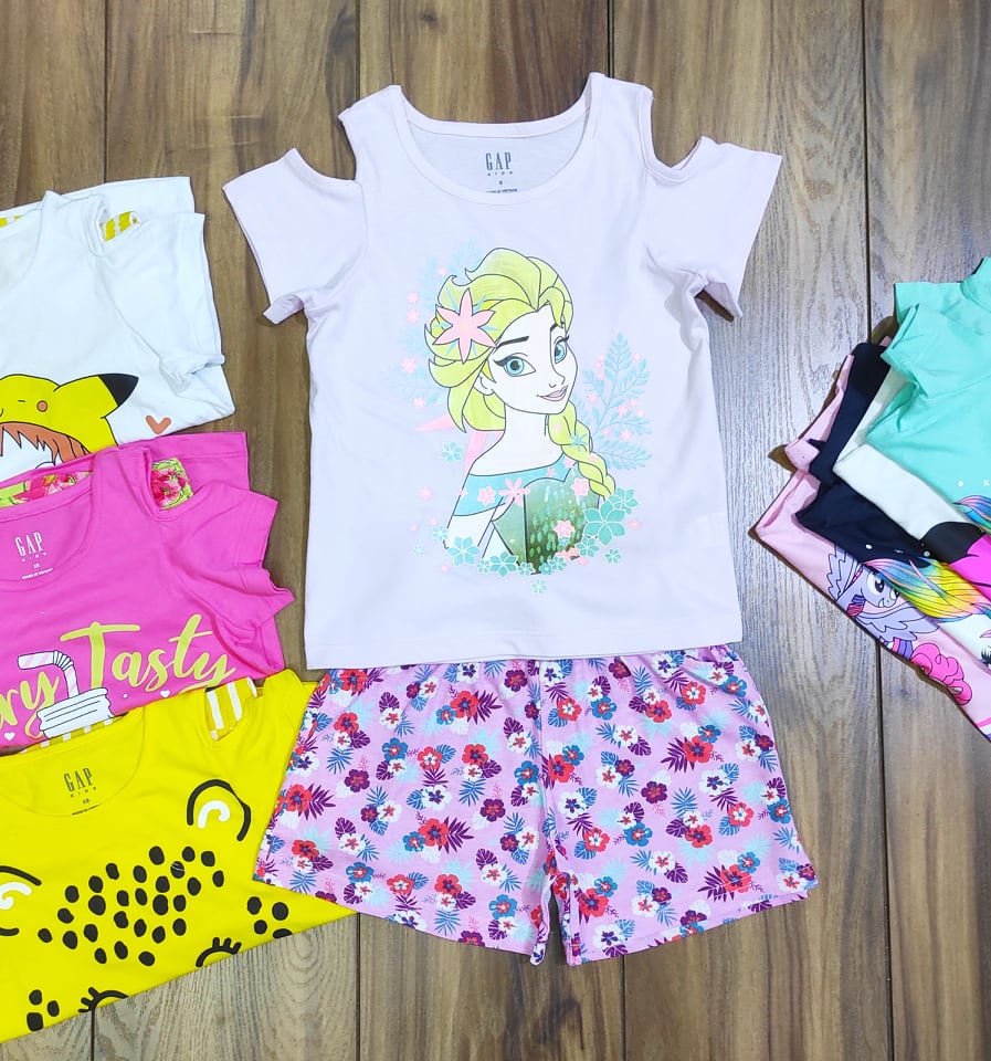 BỘ THUN XUẤT DƯ BÉ GÁI SIZE ĐẠI