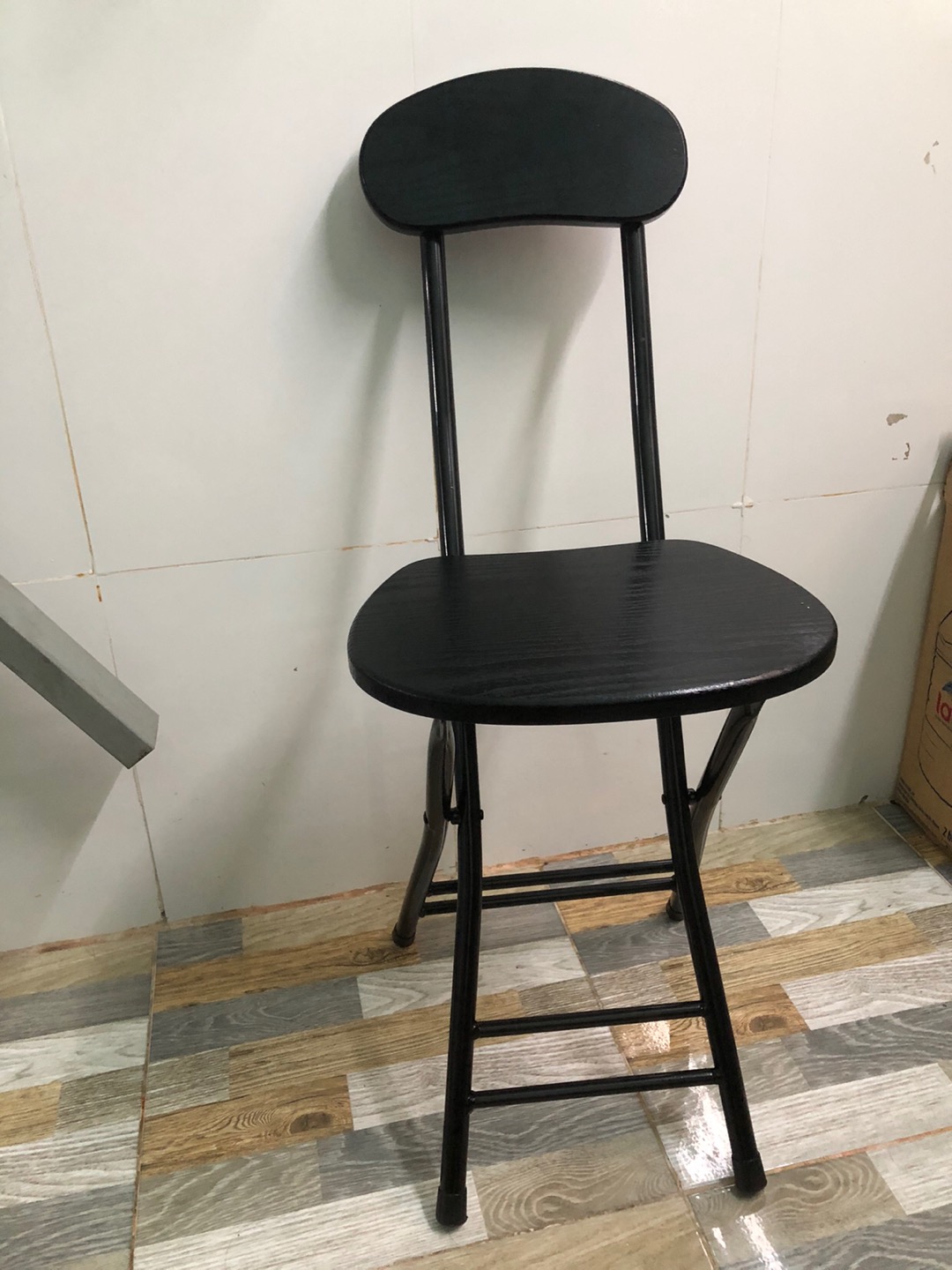 Ghế gỗ gấp gọn cao cấp, Ghế làm viêc khung sắt có thế gấp gọn phù hợp với mọi không gian